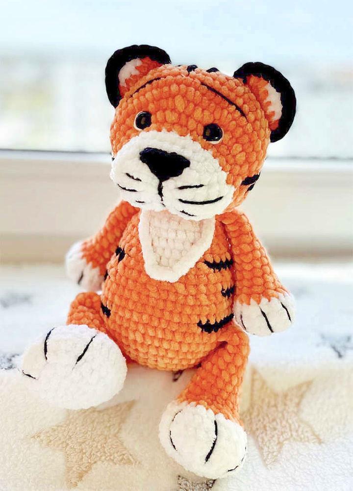 Crochet Plush Tiger Free PDF Pattern