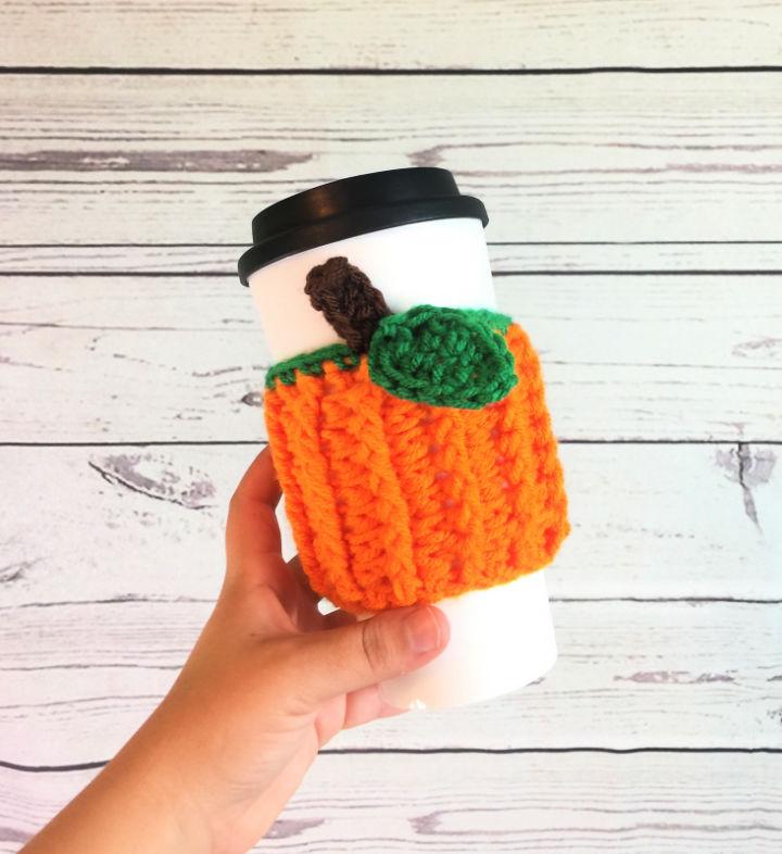 Crochet Pumpkin Patch Cup Cozy Pattern