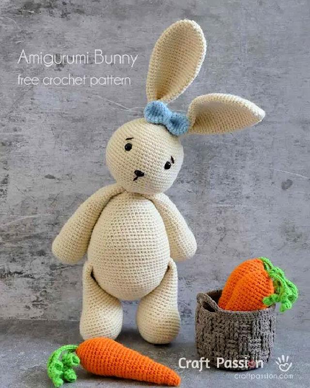 Crochet Realistic Rabbit Amigurumi - Free Pattern