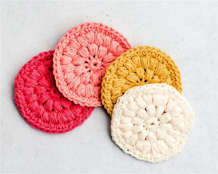 Crochet Reusable Cotton Face Scrubbies Pattern