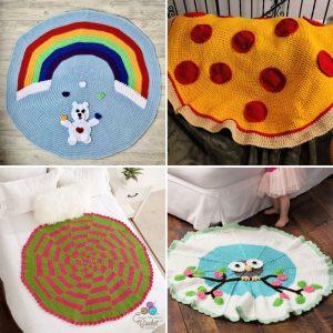 25 Free Crochet Round Blanket Patterns (Circle Pattern)