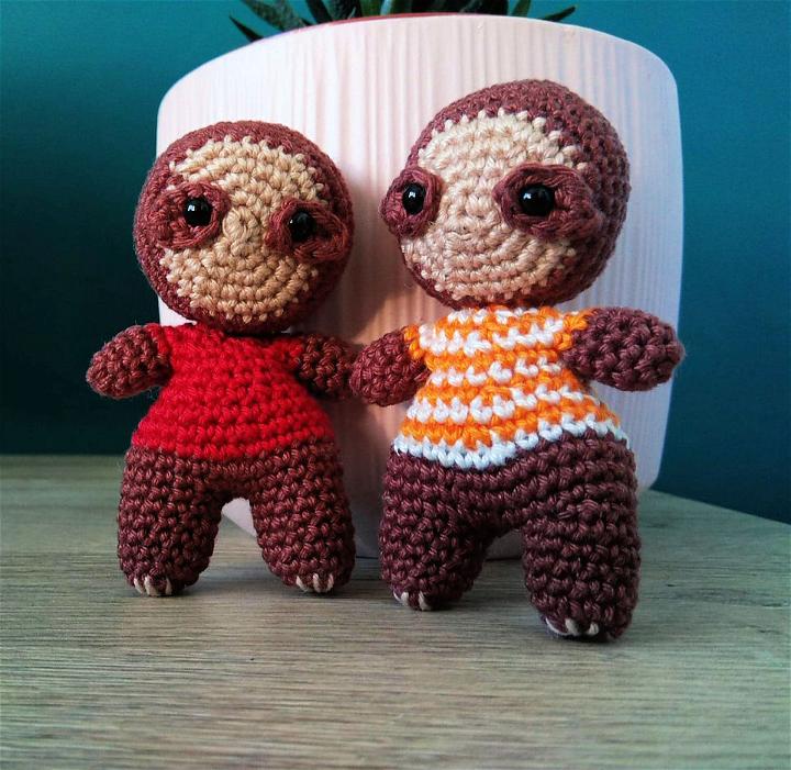 Crochet Scott the Sloths Amigurumi Free PDF Pattern