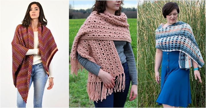 40 Free Crochet Shawl Patterns (Easy PDF Crochet Shawl Pattern)