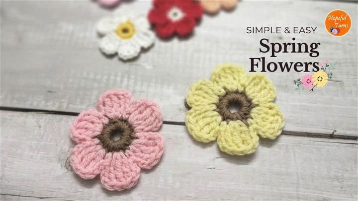 Crochet Small Spring Flowers Pattern