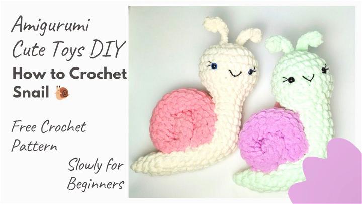 Crochet Snail Plush Amigurumi Pattern