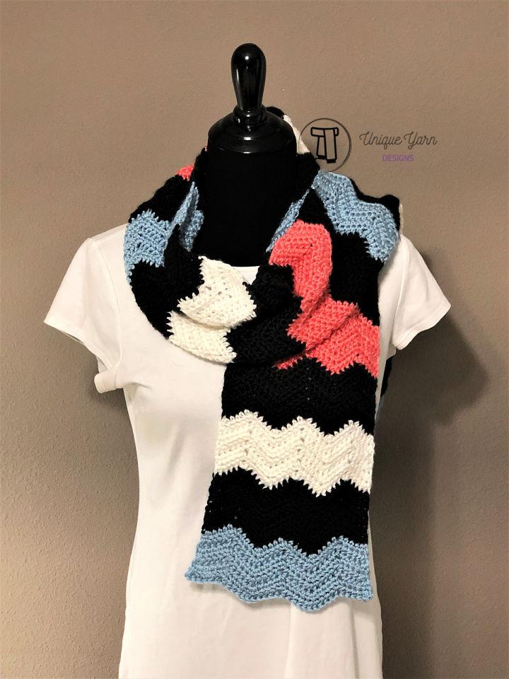 New Crochet Crochet Soft Chevron Scarf Pattern