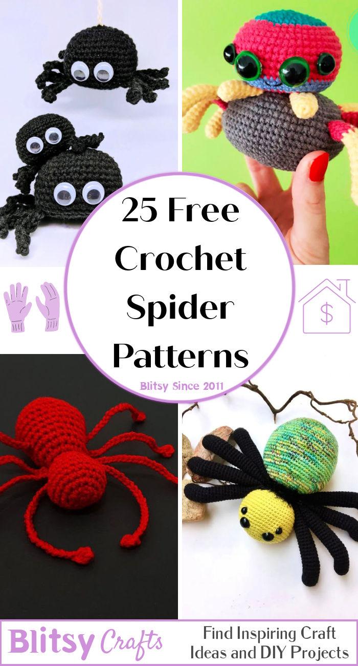 25 Free Crochet Spider Patterns (Amigurumi Pattern)