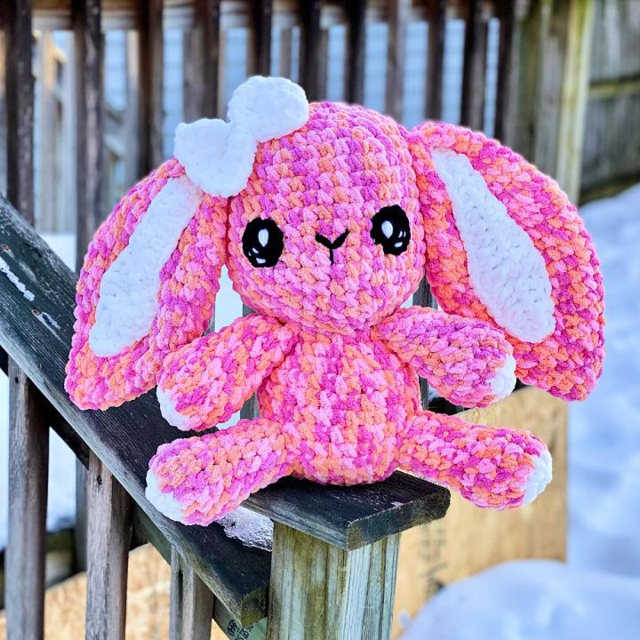 Crochet Spring Sherbet Bunny Amigurumi Pattern