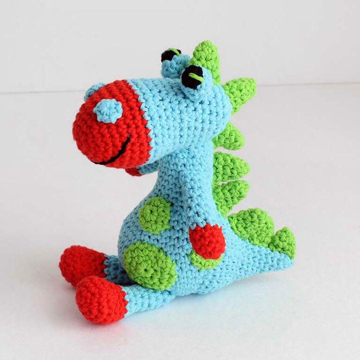 Crochet Stuffed Dinosaur Free PDF Pattern