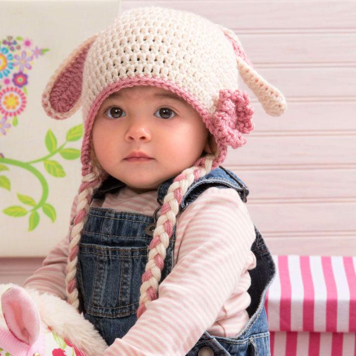 Gorgeous Crochet Sweet Bunny Hat - Free PDF Pattern