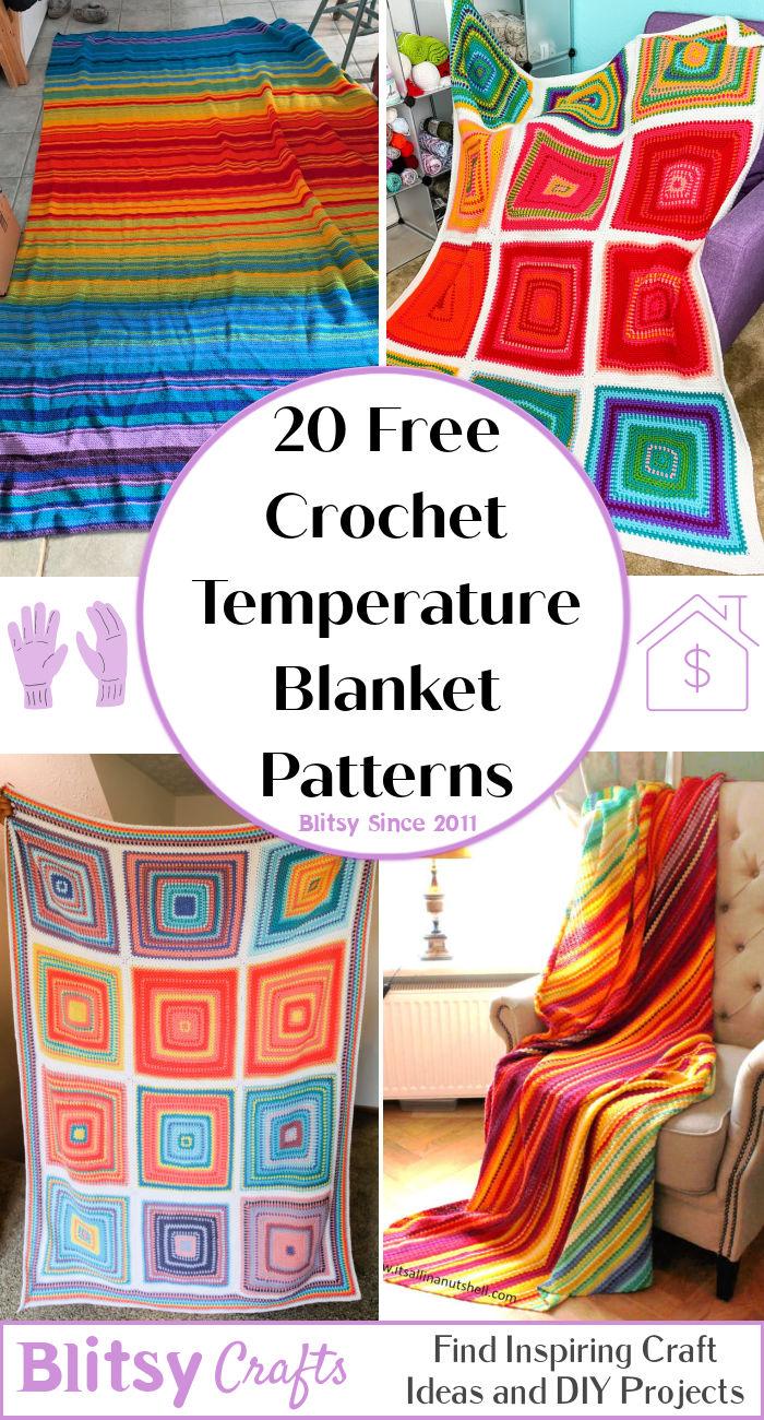 20 Temperature Blanket Patterns: Free Crochet Pattern