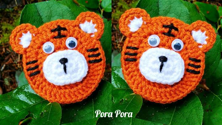 Crochet Tiger Applique Tutorial