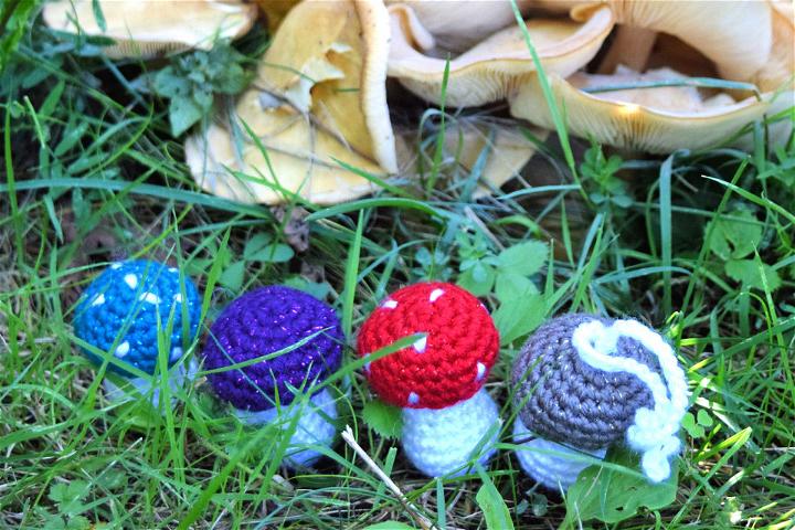 Crochet Tiny Shiny Mushroom Pattern