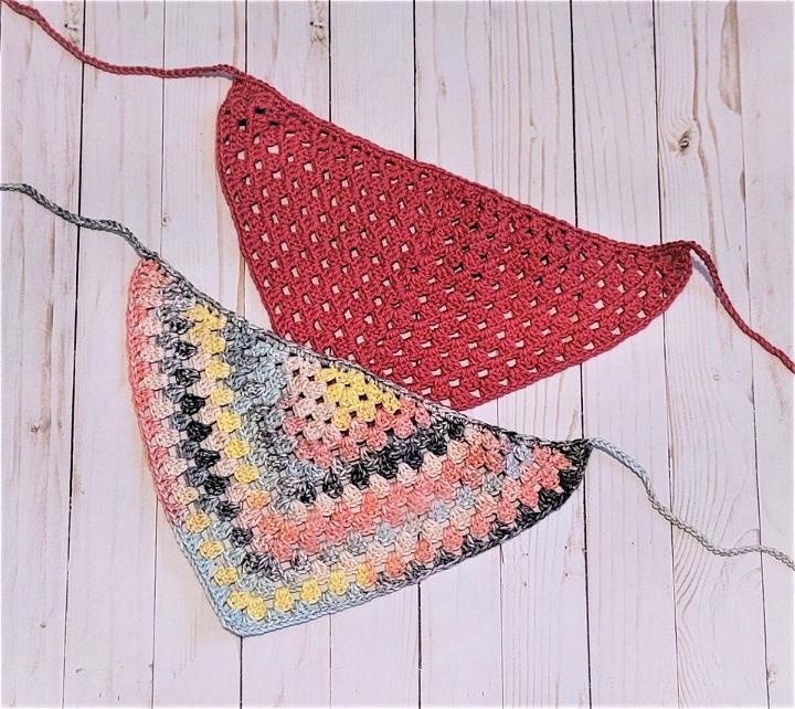 Easy Crochet Triangle Head Scarf Pattern