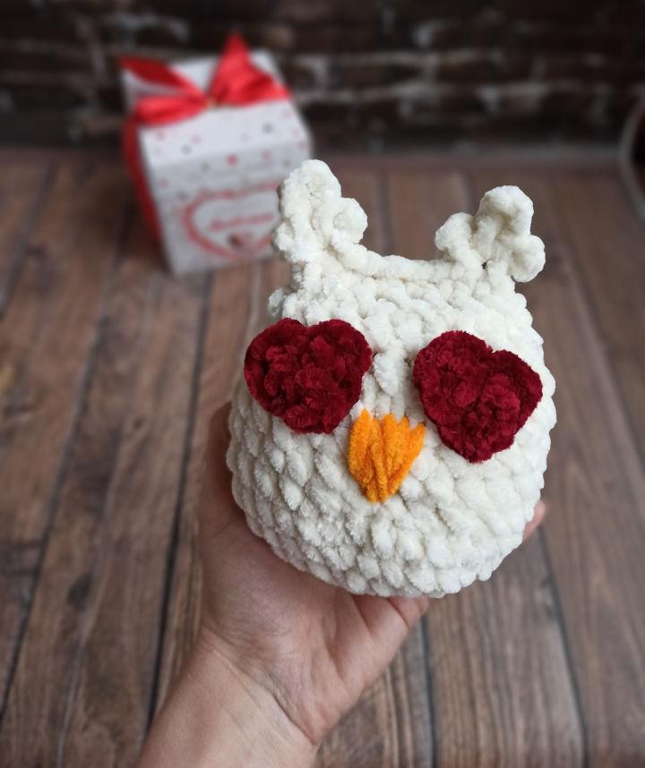 Crochet Valentine Day Owl in Love Pattern