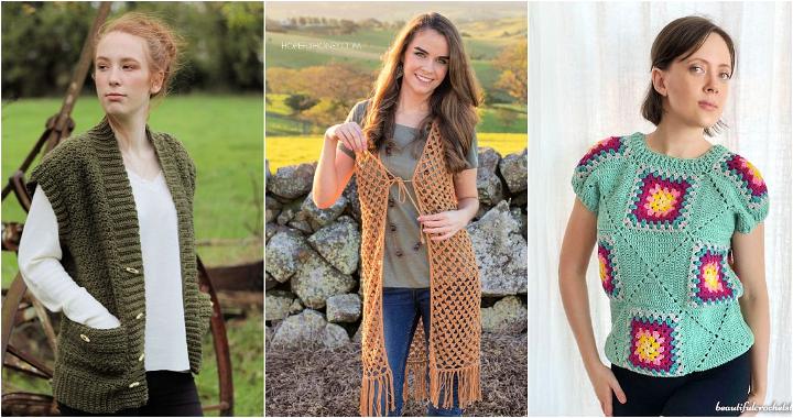 30 Free Crochet Vest Patterns (Easy Pattern)