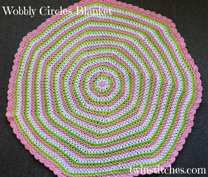 Crochet Wobbly Circles Blanket - Free Pattern