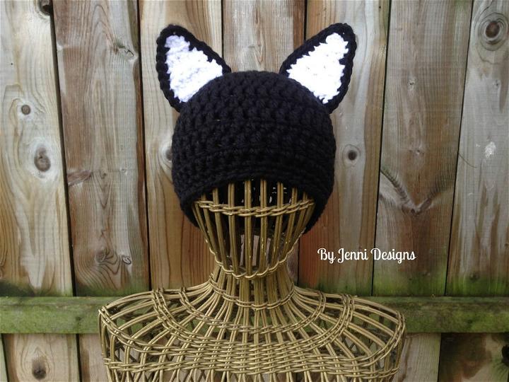 Crochet Womens Chunky Cat Hat Pattern