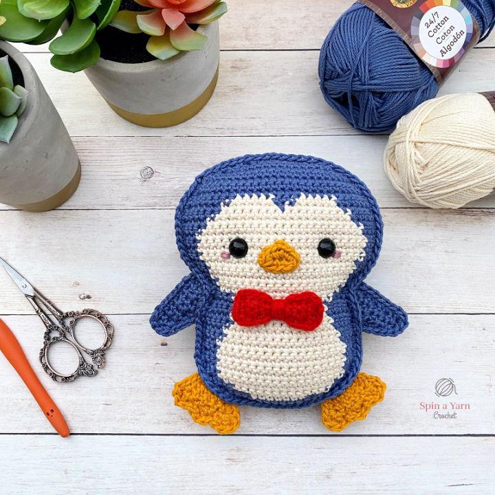 Crocheted Amigurumi Penguin Free Pattern