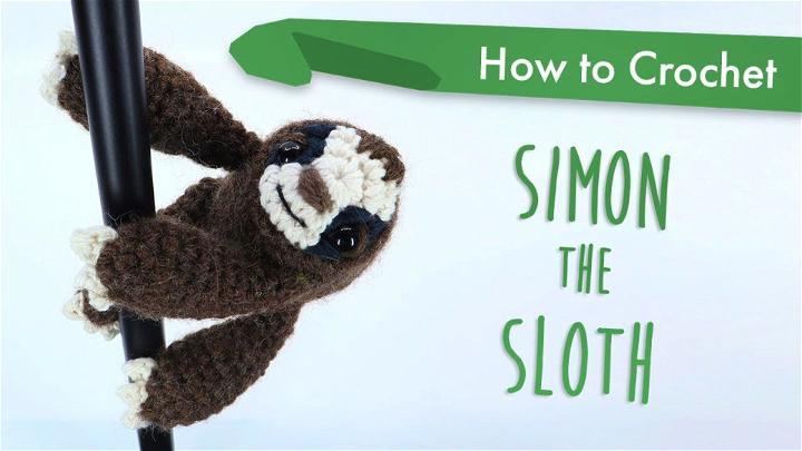 Crocheted Amigurumi Sloth Pattern