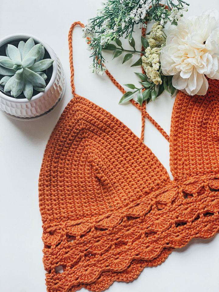 Crocheted Heatherette Bralette Pattern