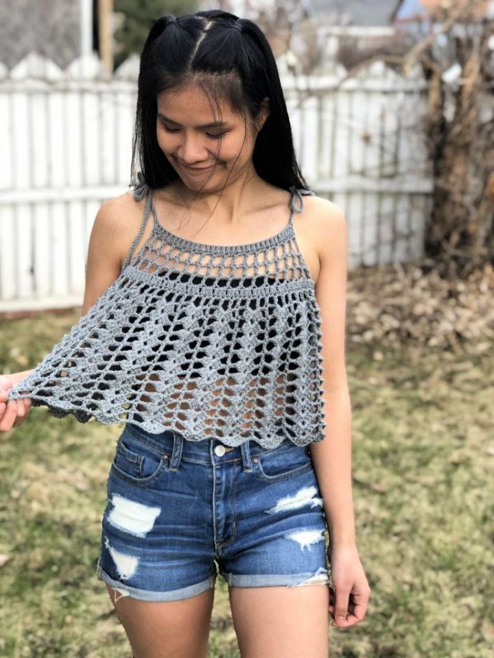 Crocheted Lace Shell Flowy Tank Top Pattern