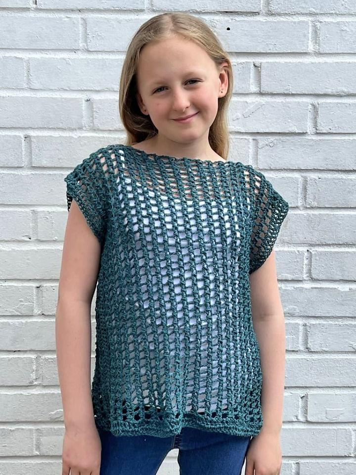 Crocheted Mesh Crochet Top - Free Pattern