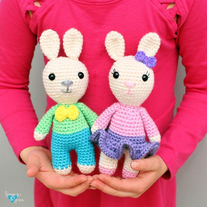 Crocheted Mini Bunny Amigurumi Pattern