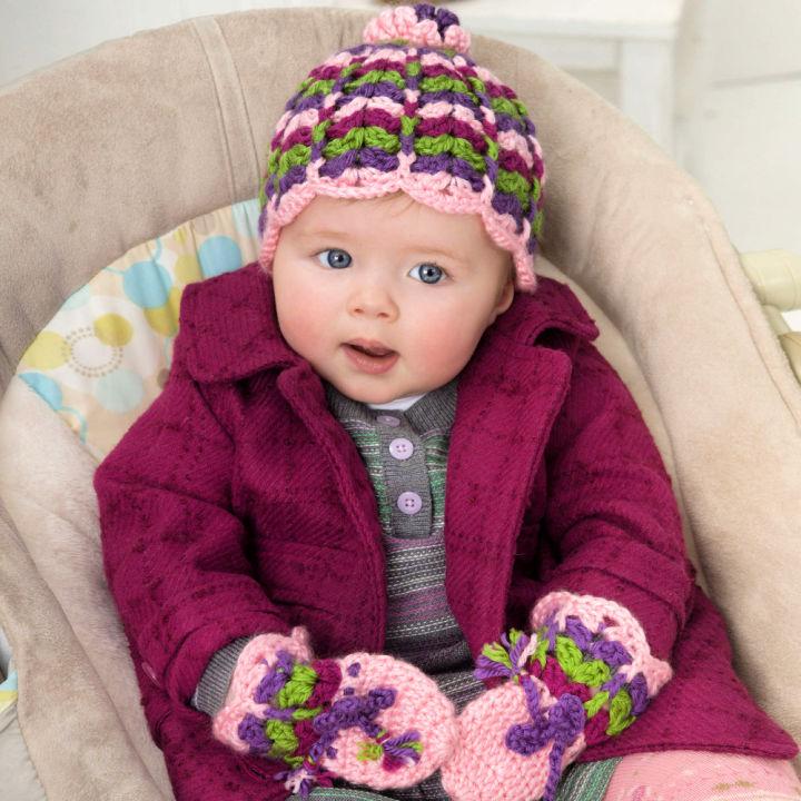 How to Crochet Scalloped Baby Hat - Free Pattern