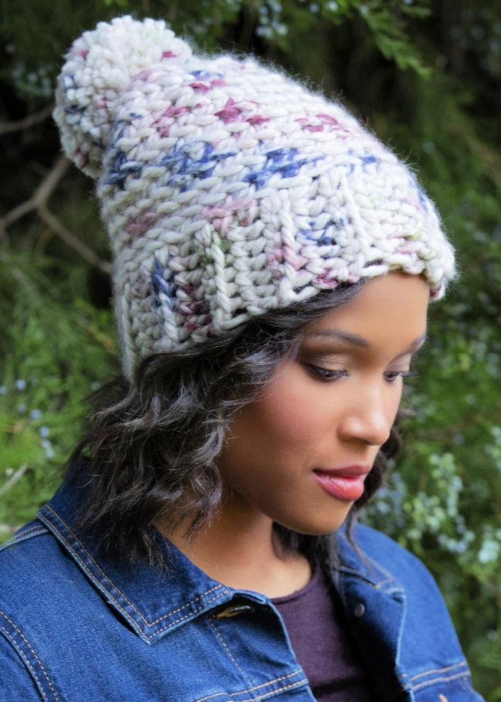 Crocheted Woolly Winter Beanie Pattern