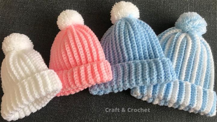 Free Crochet Pattern for Baby Hats