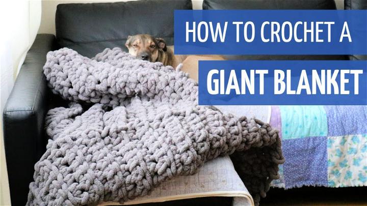 Crocheting a Giant Blanket With Your Hands