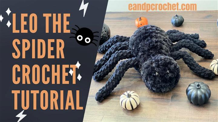 Crocheting a Giant Furry Amigurumi Spider