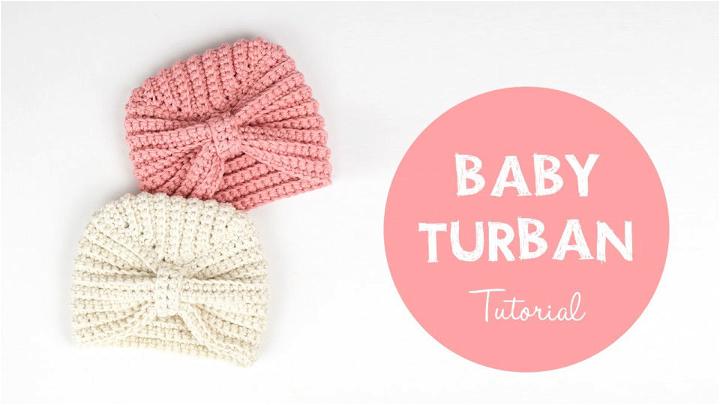 Easy Crochet Baby Turban Tutorial
