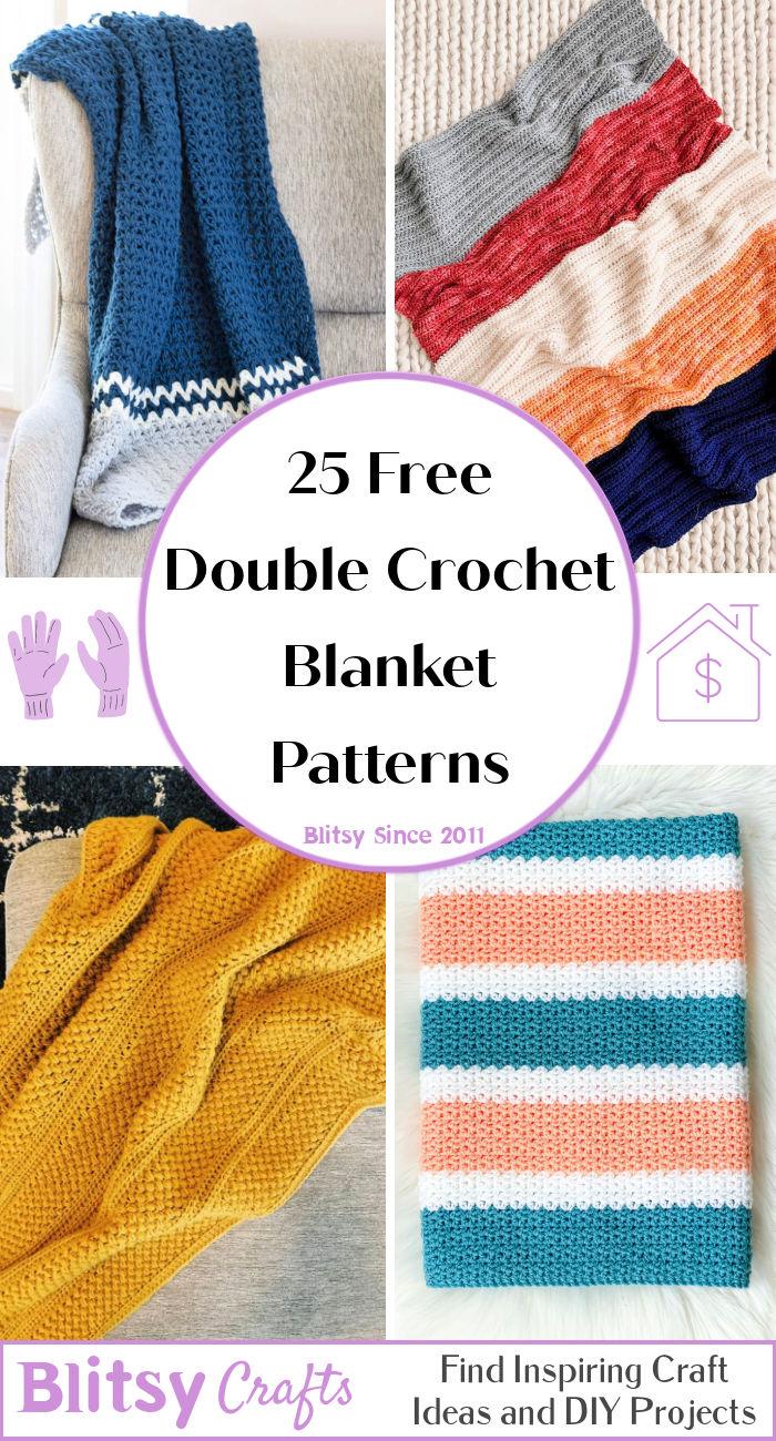 25 Free Double Crochet Blanket Patterns (Easy Pattern)