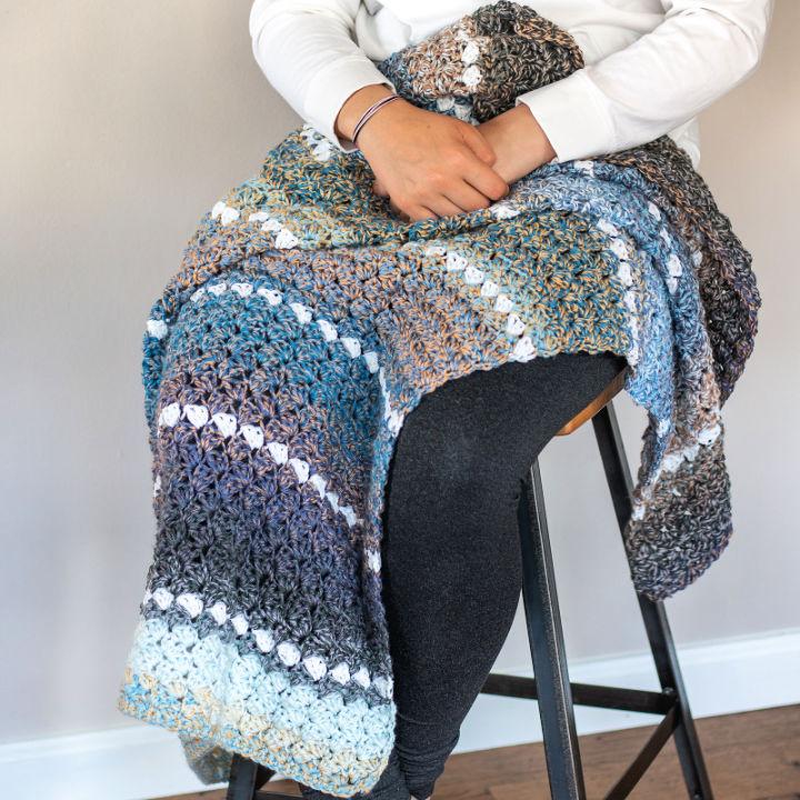 Easy Crochet Lap Blanket Pattern