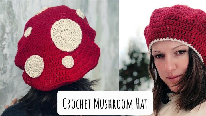 Easy Crochet Mushroom Hat Pattern