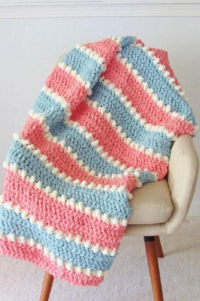Easy Crochet Size Yarn Blanket Pattern
