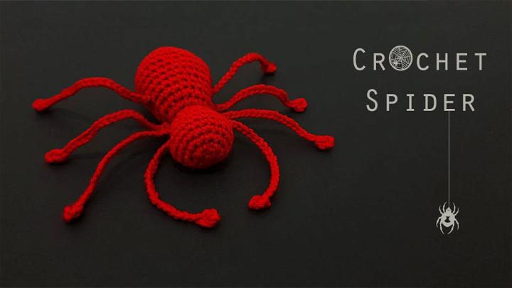 Easy Crochet Red Spider Tutorial