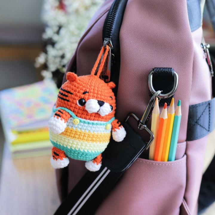 Easy Crochet Tiger Keychain Pattern