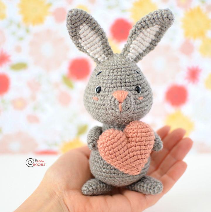 Easy Crochet Valentine Bunny Pattern