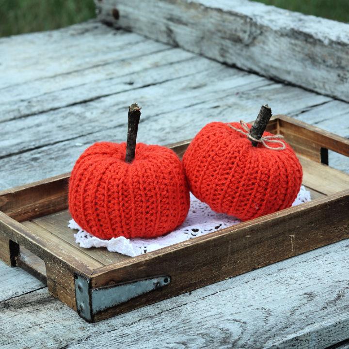 Easy Rustic Crochet Pumpkin Pattern