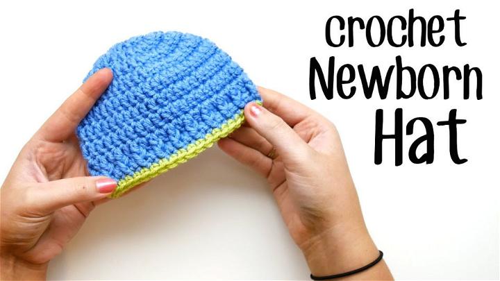 Crochet Newborn Hat  Pattern for Beginners