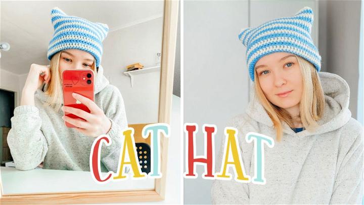 Free Cat Hat Crochet Pattern for Beginners