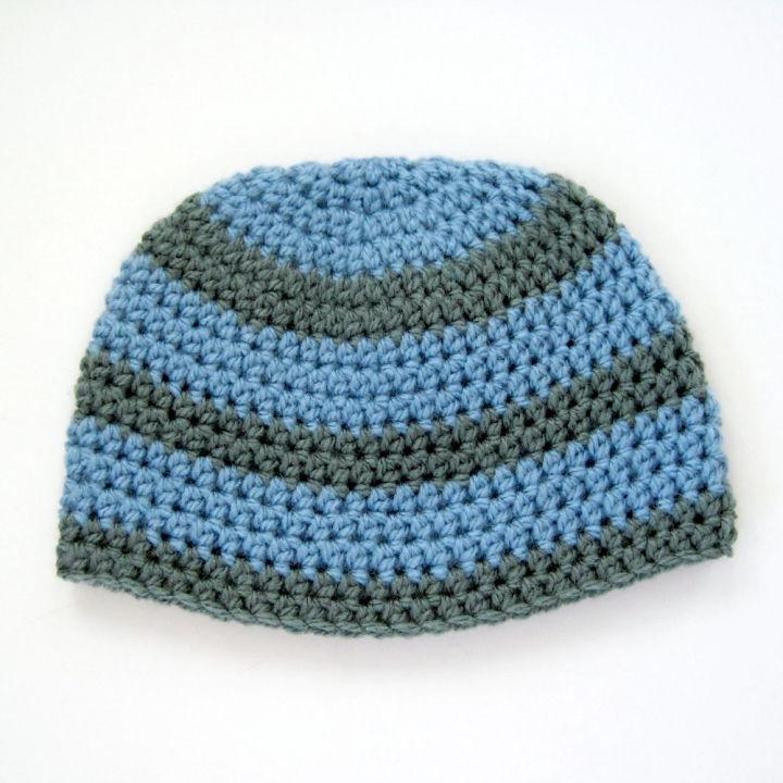 Free Crochet Baby Boy Hat Pattern - 0-3 Months