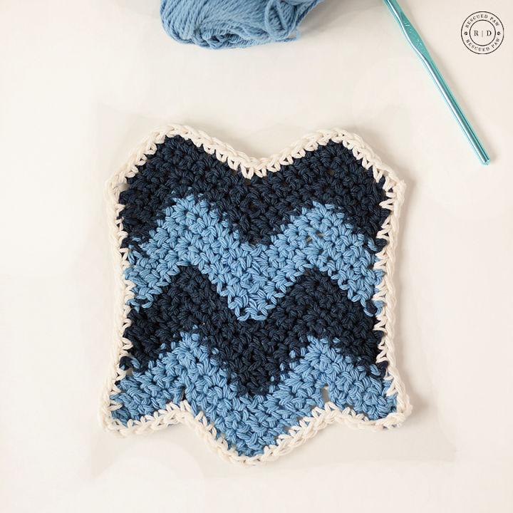 Free Crochet Chevron Dishcloth Patterns for Beginners