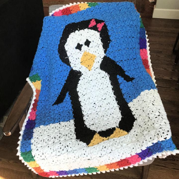 Free Crochet Cuddle Penguin Blanket Pattern