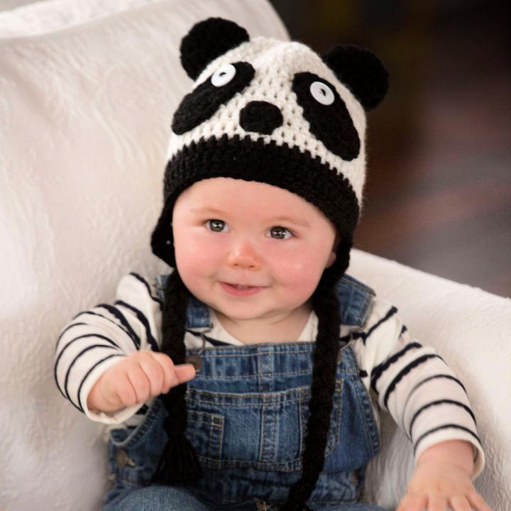 Easy Crochet Panda Hat Pattern for Baby