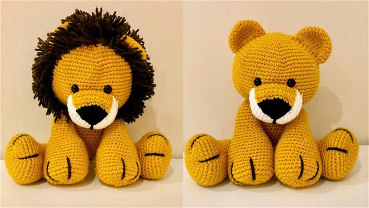 Free Crochet Pattern for Lion Toy