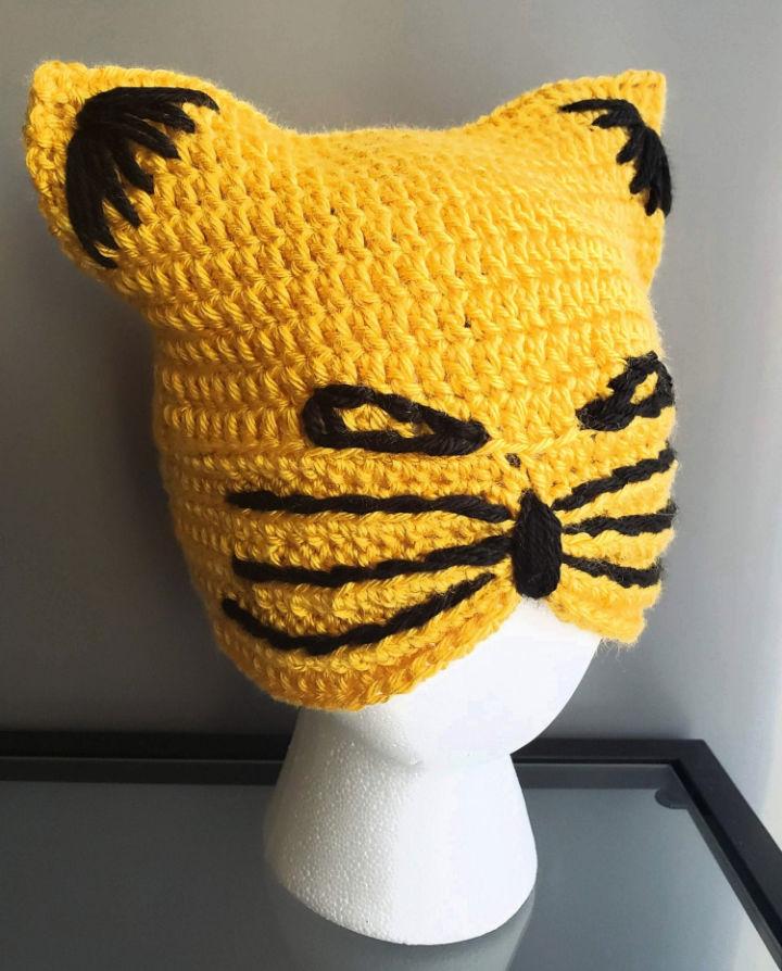 Free Crochet Pattern for Cat Hat